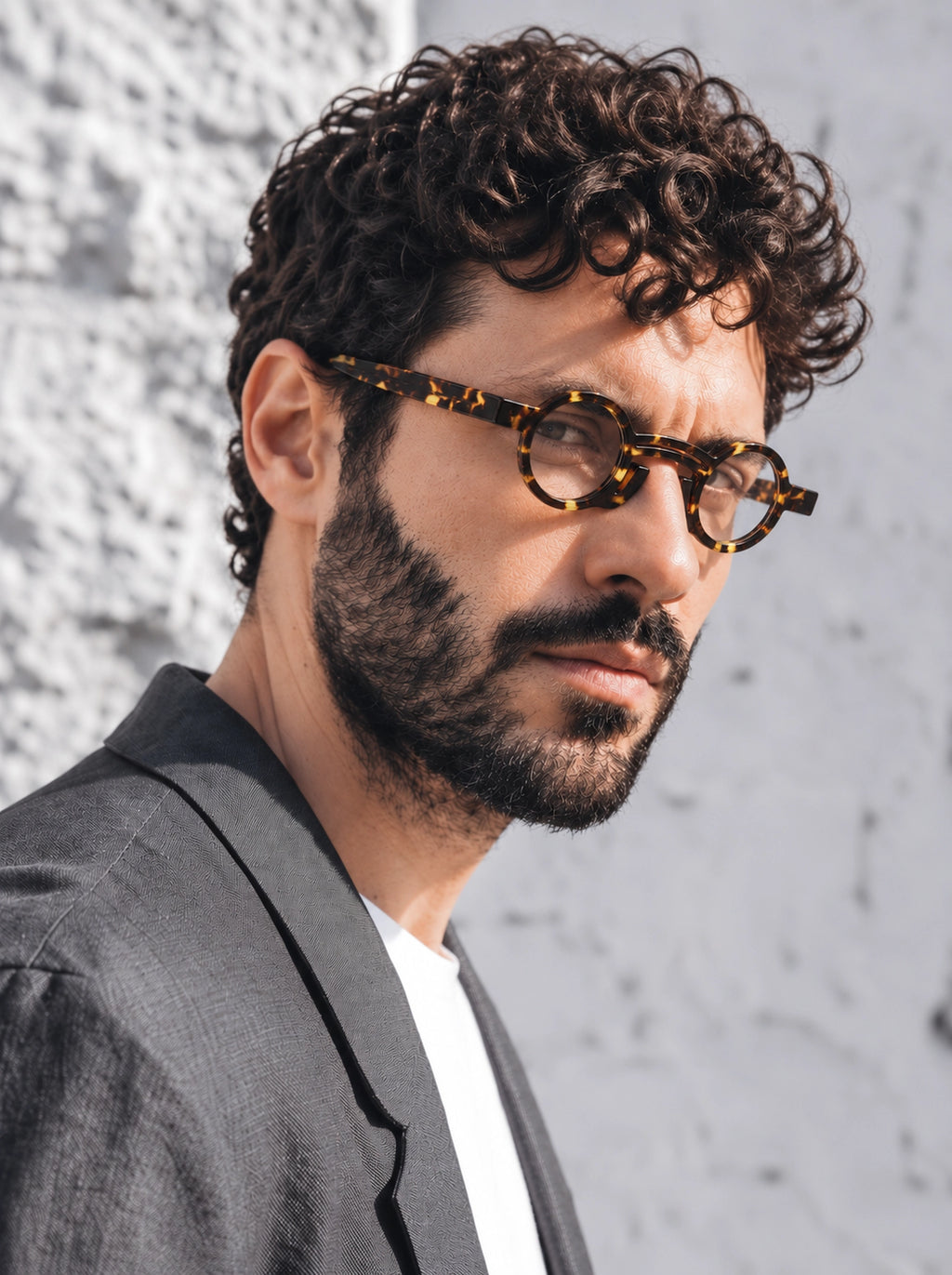 G2291 tortoiseshell acetate optical frame, worn by a male model