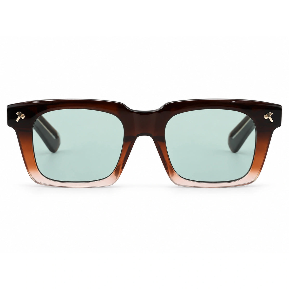 quen gradient red acetate sunglasses, standard green front